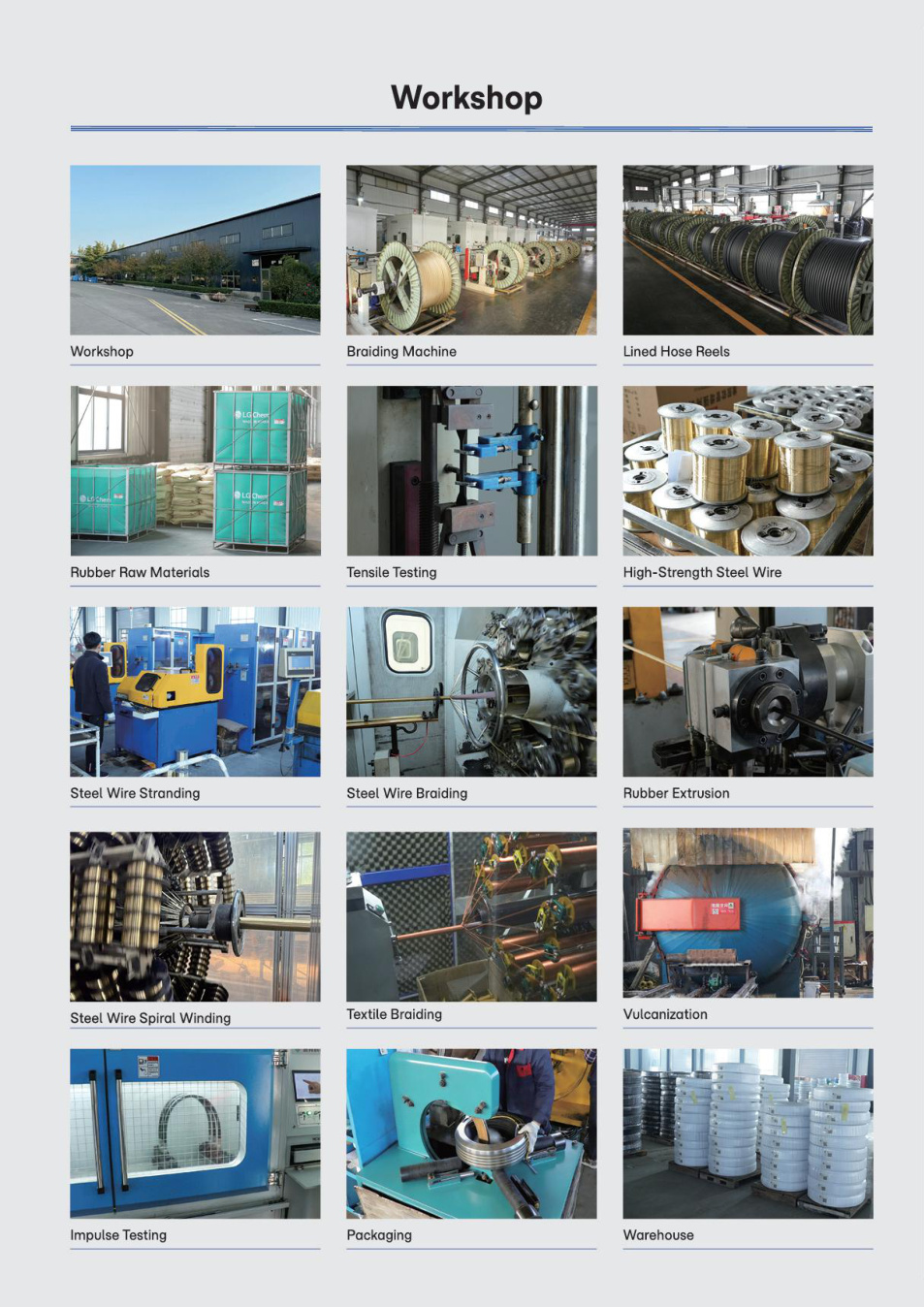 Hose application and product catalogue